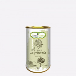 Sızma Zeytinyağı 1 Lt Yuvarlak Teneke