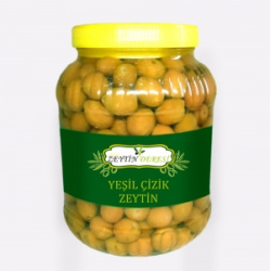 1 Kg Yeşil Çizik Zeytin
