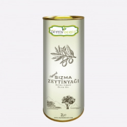Sızma Zeytinyağı 2 Lt Yuvarlak Teneke